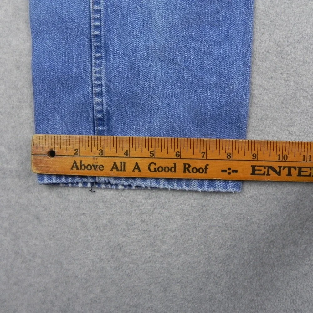 Wrangler Jeans Mens 36x30 Straight 31MWZPW Blue Distressed Denim Cowboy Cut